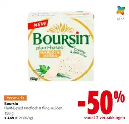 Colruyt Boursin plant-based knoflook & fijne kruiden aanbieding