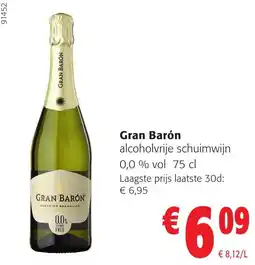Colruyt Gran Barón schuimwijn aanbieding