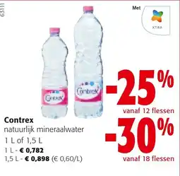 Colruyt Contrex natuurlijk mineraalwater aanbieding