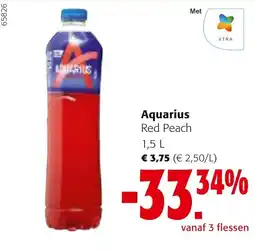 Colruyt Aquarius Red Peach aanbieding