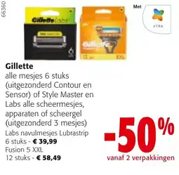 Colruyt Gillette alle mesjes aanbieding