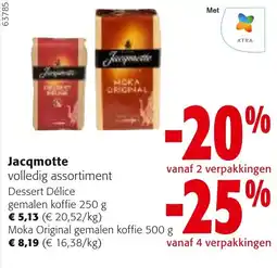 Colruyt Jacqmotte volledig assortiment aanbieding