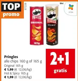 Colruyt Pringles alle chips aanbieding