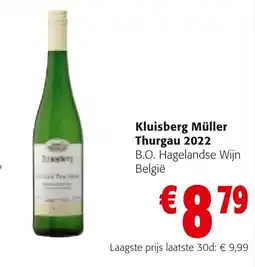 Colruyt Kluisberg müller thurgau 2022 aanbieding