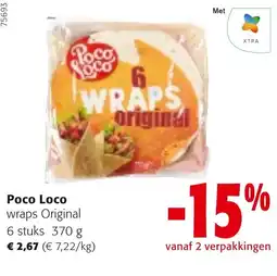Colruyt Poco Loco wraps Original aanbieding