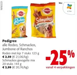 Colruyt Pedigree alle Rodeo, Schmackos, Jumbone of Ranchos aanbieding