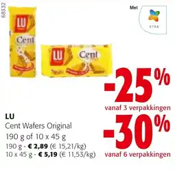 Colruyt Lu cent wafers original aanbieding