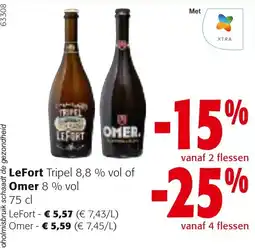 Colruyt LeFort Tripel of Omer aanbieding