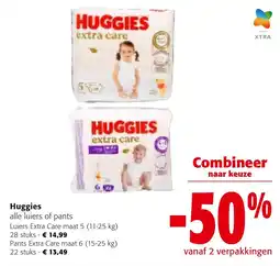 Colruyt Huggies alle luiers of pants aanbieding