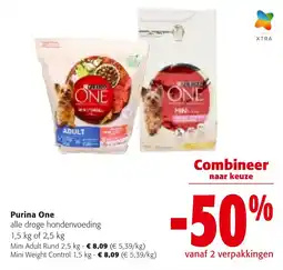 Colruyt Purina One alle droge hondenvoeding aanbieding