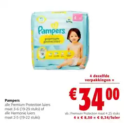 Colruyt Pampers premium protection luier aanbieding