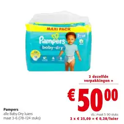 Colruyt Pampers alle Baby-Dry luiers aanbieding