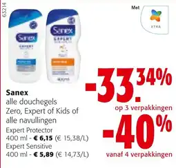Colruyt Sanex alle douchegels aanbieding