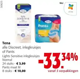 Colruyt Tena alle Discreet, inlegkruisjes of Pants aanbieding
