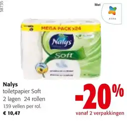 Colruyt Nalys toilet papier soft aanbieding