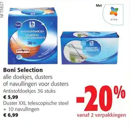 Colruyt Boni Selection alle doekjes, dusters of navullingen voor dusters aanbieding