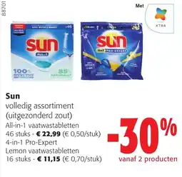 Colruyt Sun volledig assortiment aanbieding