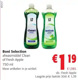 Colruyt Boni Selection afwasmiddel Clean aanbieding