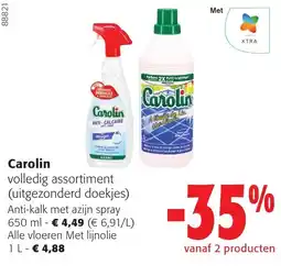 Colruyt Carolin volledig assortiment aanbieding