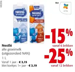 Colruyt Nestlé alle groeimelk aanbieding