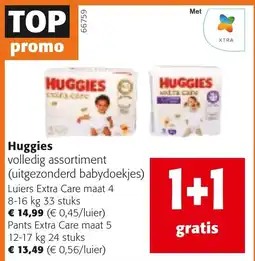 Colruyt Huggies volledig assortiment aanbieding