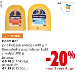 Colruyt Beemster jong belegen sneetjes aanbieding
