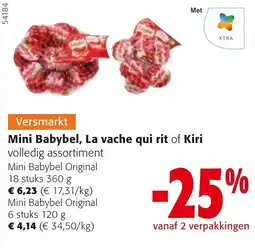 Colruyt Mini Babybel, La vache qui rit of Kiri aanbieding