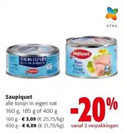 Colruyt Saupiquet alle tonijn in eigen nat aanbieding