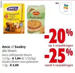 Colruyt Anco of Soubry alle bloem aanbieding