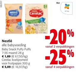 Colruyt Nestlé alle babyvoeding aanbieding