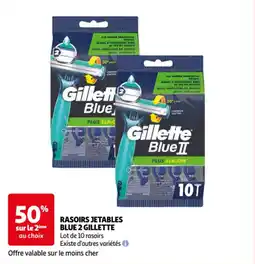 Auchan Rasoirs jetables blue 2 gillette aanbieding