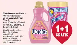 Delhaize Vloeibaar wasmiddel - Woolite aanbieding