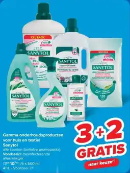 Carrefour Gamma onderhoudsproducten voor huis en textiel Sanytol aanbieding