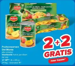 Carrefour Fruitconserveren Del Monte aanbieding