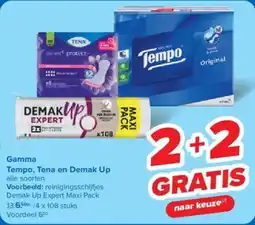 Carrefour Gamma Tempo, Tena en Demak Up aanbieding