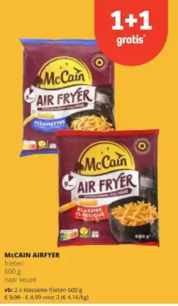 Spar McCain Airfyer frieten aanbieding