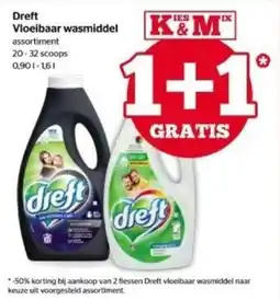 Spar Dreft vloeibaar wasmiddel aanbieding
