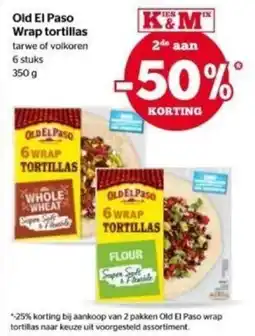 Spar Old El Paso wrap tortillas aanbieding