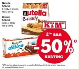 Spar Nutella snacks aanbieding