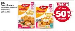 Spar iglo snack & share aanbieding