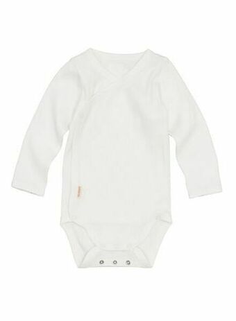 HEMA HEMA Newborn Overslagbody Rib Met Bamboe Stretch Wit (wit) aanbieding