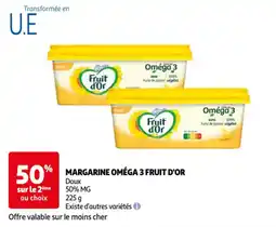 Auchan Margarine oméga 3 fruit d'or aanbieding