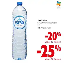 Colruyt Spa Reine natuurlijk mineraalwater aanbieding
