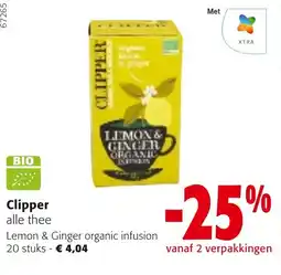 Colruyt clipper alle thee aanbieding