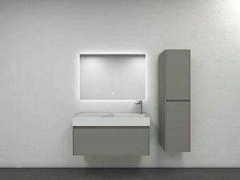 Zelfbouwmarkt Badkamermeubel Willian 1000mm Lichtgrijs Wast Mat aanbieding