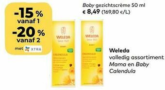 Bio Planet Weleda baby gezichtscrème aanbieding