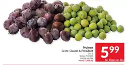 Intermarché Pruimen Reine-Claude & Président aanbieding