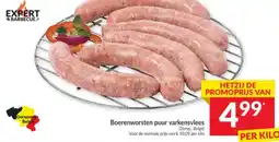 Intermarché Boerenworsten puur varkensvlees aanbieding