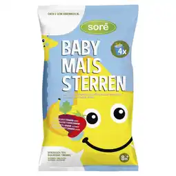 Albert Heijn Sore Baby maissterren 4-pack 8m+ aanbieding