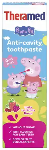 Albert Heijn Theramed Peppa pig rode vrucht 0-6 jaar aanbieding
